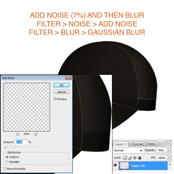 تصميم كاب ثلاثي الابعاد  Step6