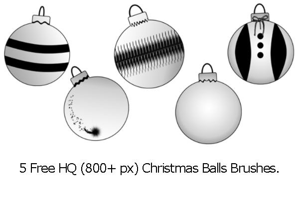 Christmas balls brushes Big-preview