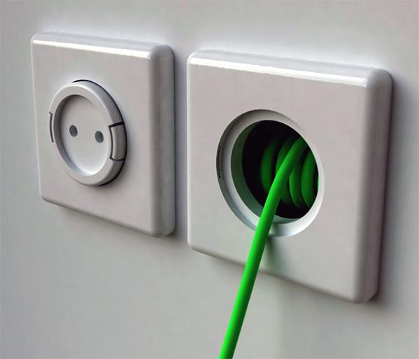ஆபத்தில்ல புதிய மின்சார  சாக்கெட்  Electrical-outlet-with-extension-cord-designed-by-meysam-movahedi