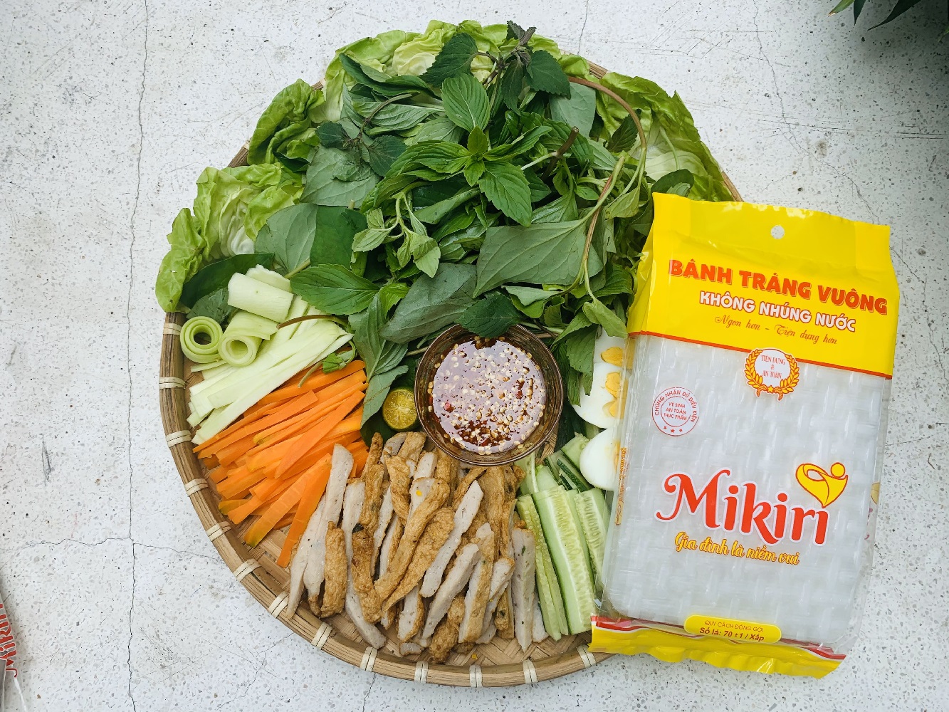 Bánh tráng cuốn mỏng Mikiri không nhúng nước Banh-trang-mong-cuon