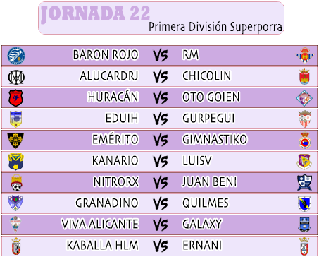 :: Pronósticos Jornada 22 (25-26 Enero) :: JORNADA22PRIMERA2020