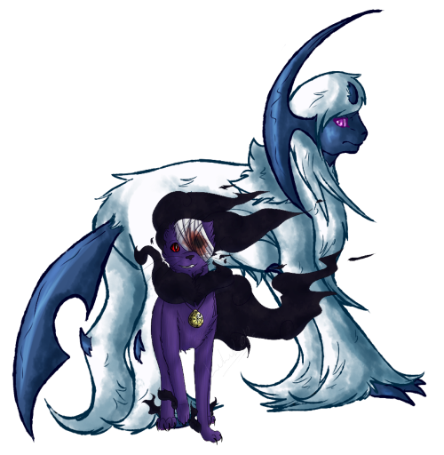 Faustus the Phanteon and Absinthe the Absol [Under, Orre] OXutelx