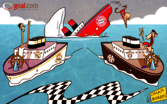 Cartoon of the Day: Robben leaves Bayern Munich all at sea as Real Madrid & Juventus sail on 178761