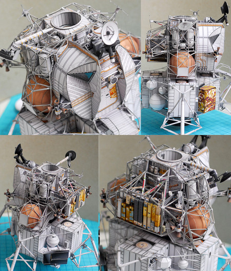 LM apollo 13 "squelette" en papier au 1/48 602x