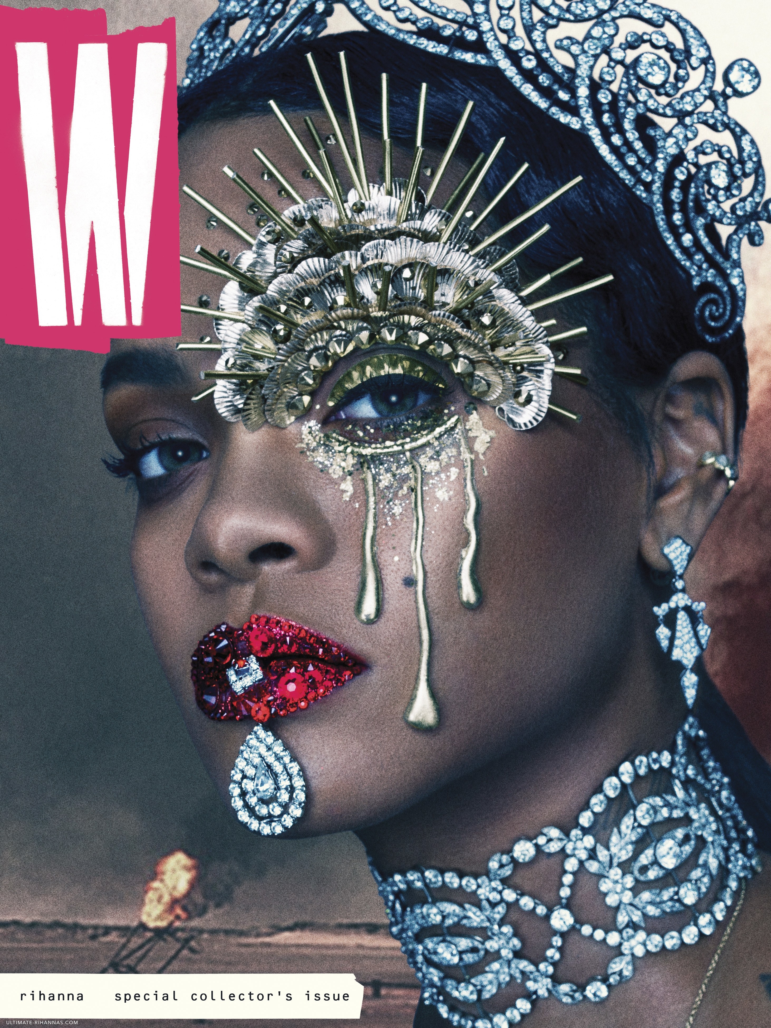 Rihanna    - Página 8 Rihanna_W_Magazine_September_Collectors_Issue_001