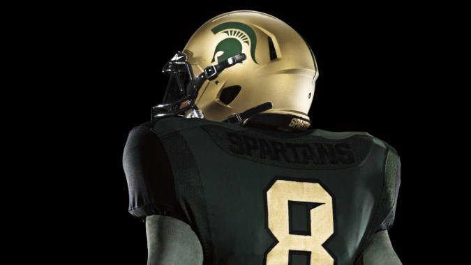 Go green! 2011-Michigan-State-Nike-Pro-Combat-Football-Uniform-675x380