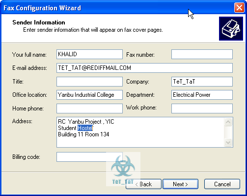 شرح كيفيه ارسال واستقبال الفاكسات على نظام Windows XP 16226