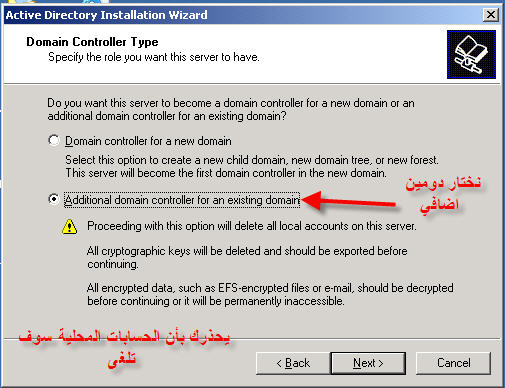 شرح طريقة عملAdditional Domain على Windows Server 2003 28396