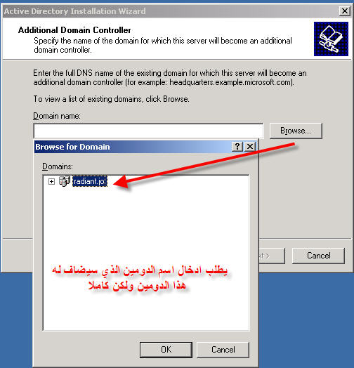 شرح طريقة عملAdditional Domain على Windows Server 2003 28399