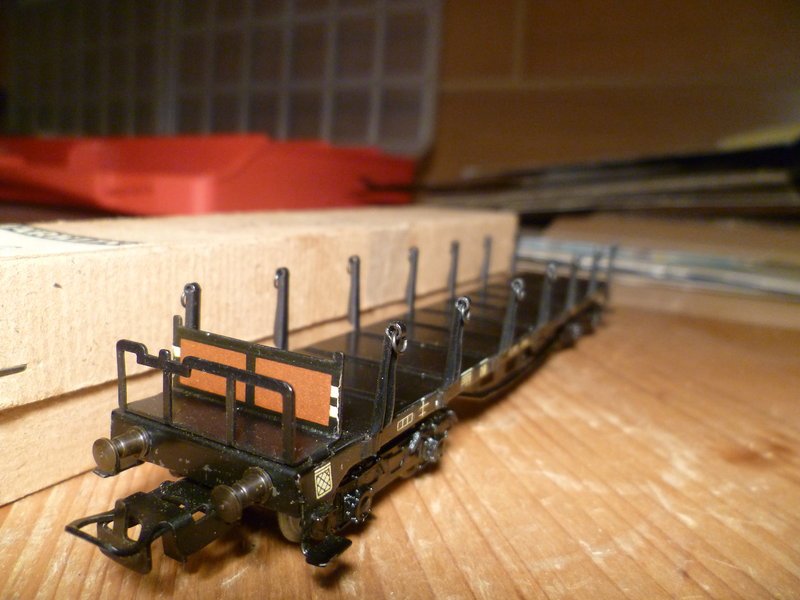 Märklin 4516 / Märklin 392C: Rungenwagen, schwarz 10631359ss