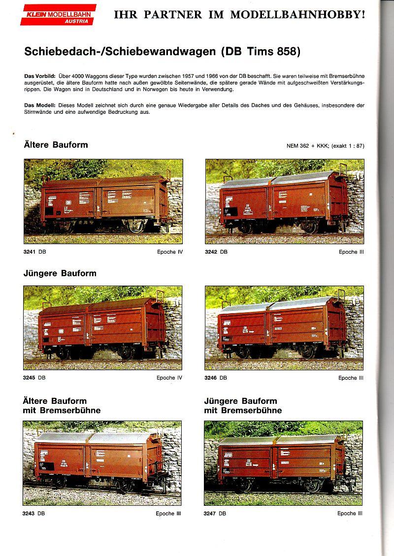 Klein Modellbahn Katalog 1994 10993511cd