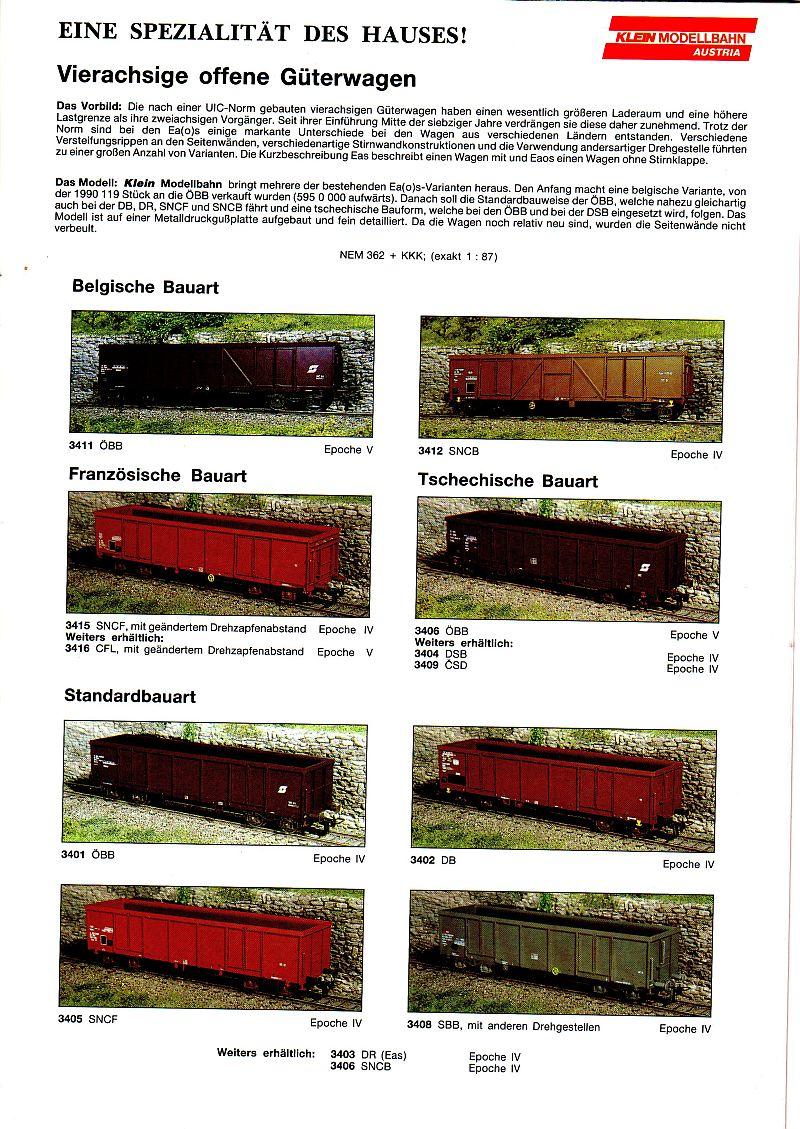 Klein Modellbahn Katalog 1994 10993517id