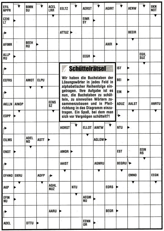 Daddy 256:Schüttelrätsel>>>GEL.FÜR LOTTI x 10 Punkte 14753801sl