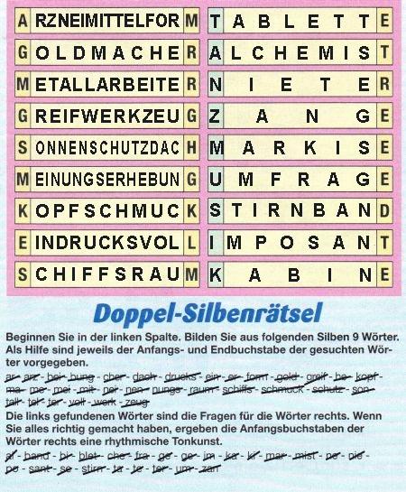 Milka 159: Doppel-Silbenrätsel>>>GELÖST FÜR LOTTI 10x 14816811gu