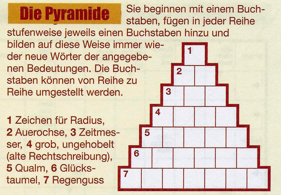 Daddy 417:Pyramide>>>GEL.FÜR HEIKE x 5 Punkte 15041803wt