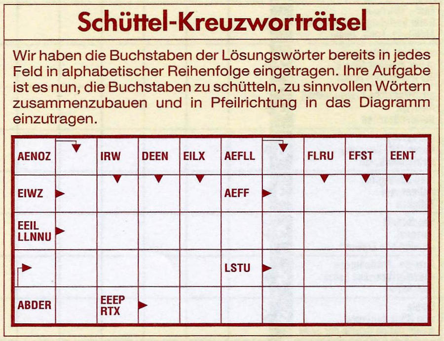 Daddy 585:Schüttelkreuzwort>>>GEL.VON WERNER x 5 Punkte 15366302zv