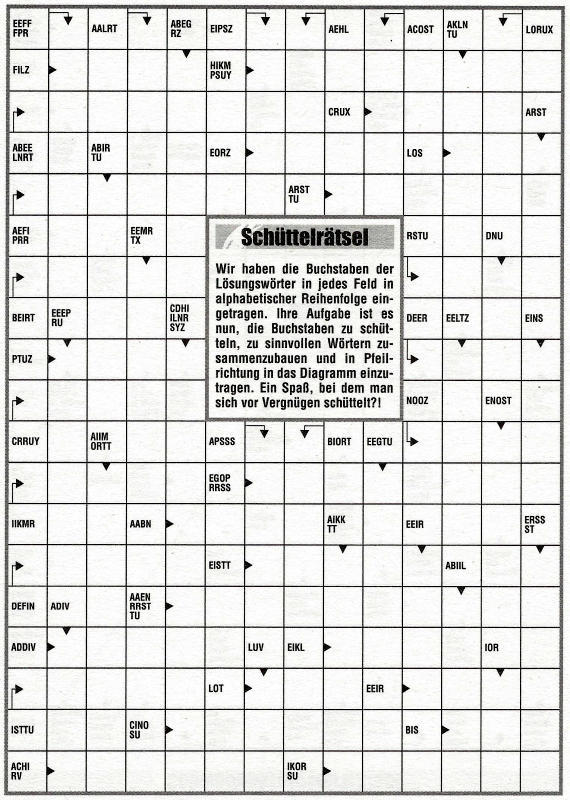 Daddy 786:Schüttelrätsel>>>GEL.FÜR LOTTI x 10 Punkte 15803601rh