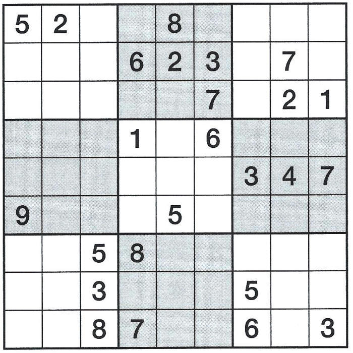 Daddy 799:Sudoku>>>GEL.FÜR LOTTI x 4 Punkte 15824157if