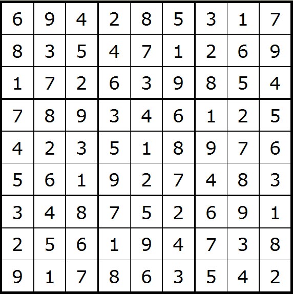 Werner 422 Sudoku>>gelöst von Hannes 3x 15830195sc