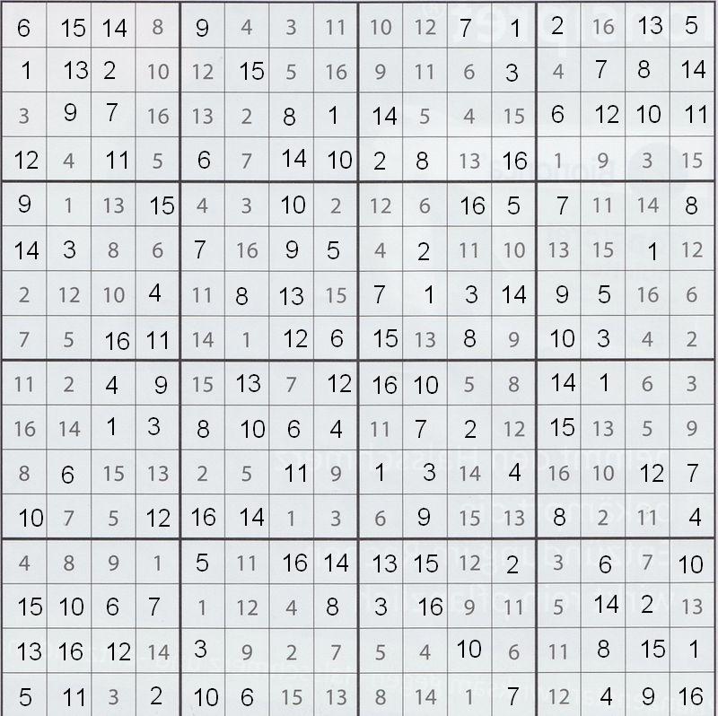 Werner 479 Sudoku groß>>gelöst von Daddy 10x 16016539pw