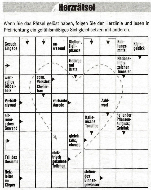 Daddy 1136:Herzrätsel>>>GEL.FÜR MILKA x 5 Punkte 16474995kl