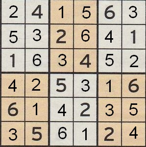 Werner 740 Sudoku Mini>>gelöst von Daddy 2x 16697988uz