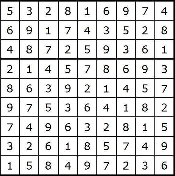 Werner 751 Sudoku>>gelöst von Hannes 3x 16722500hl