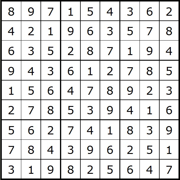 Werner 821 Sudoku>>gelöst für Lotti 3x 16837801fv