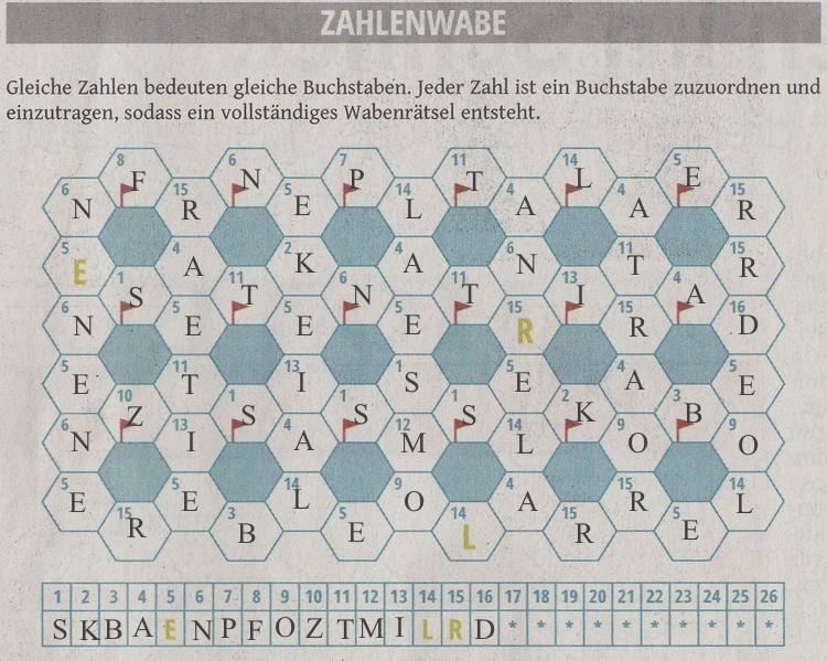 Werner 0010 Zahlenwabe>>gelöst von Daddy 5x 20565228za