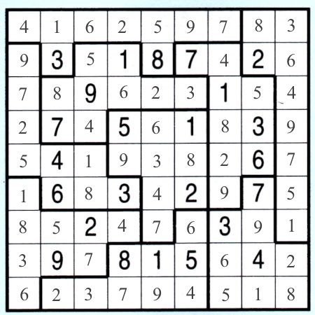 Milka 0065: Sudoku Irregular>>>GELÖST VON DADDY 5x 20621383ot