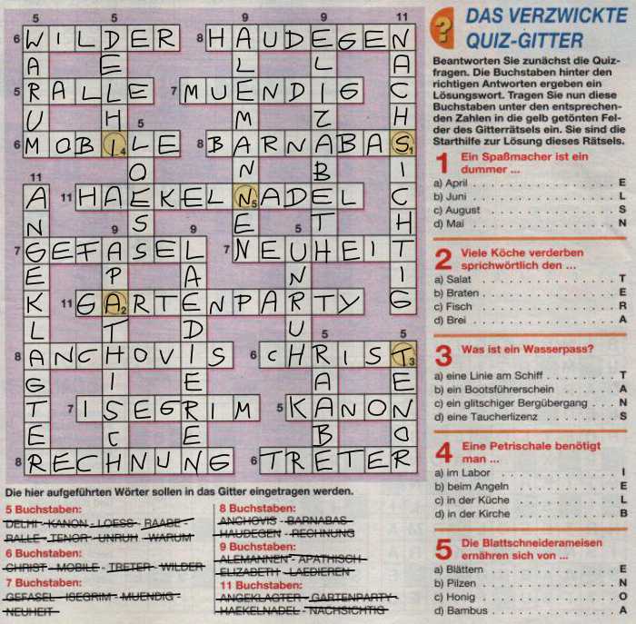 Milka 0257: Das verzwickte Quiz-Gitter>>>GELÖST VON WERNER 5x 21449803kh