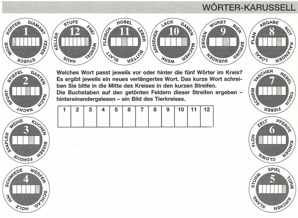 Daddy 1181:Wörter-Karussel>>>GEL.VON WERNER x 5 Punkte 22662559zf