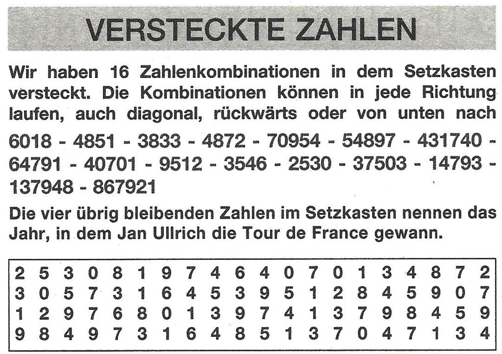 Daddy 1277:Zahlensuche>>>GEL.FÜR LOTTI x 5 Punkte 22822759fp