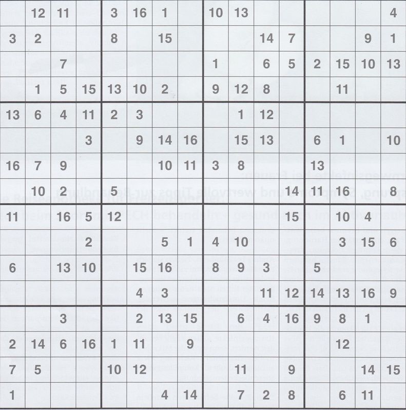 Werner 0540 Sudoku groß>>gelöst für Milka 15x 22869599ne