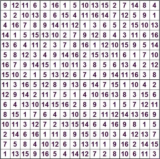 Werner 0540 Sudoku groß>>gelöst für Milka 15x 22871302fg