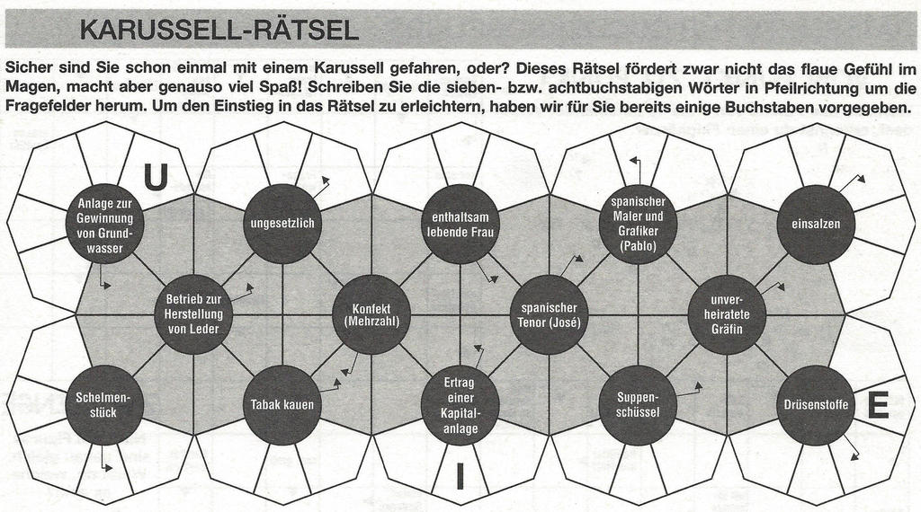 Daddy 1478:Karussel-Rätsel>>>GEL.VON WERNER x 5 Punkte 23172136ds