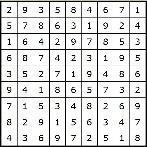 Werner 0641 Sudoku>>gelöst für Streuner 3x 23211434ee