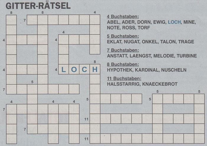 Werner 0693 Gitterrätsel>>gelöst für Streuner 3x 23375812gq