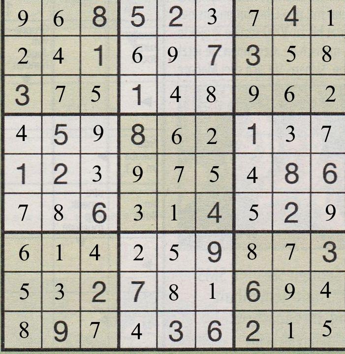 Werner 0696 Sudoku>>gelöst von Daddy 3x 23376980bc
