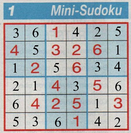 Milka 0607: Mini-Sudoku>>>GELÖST VON DADDY 2x 23558920bn