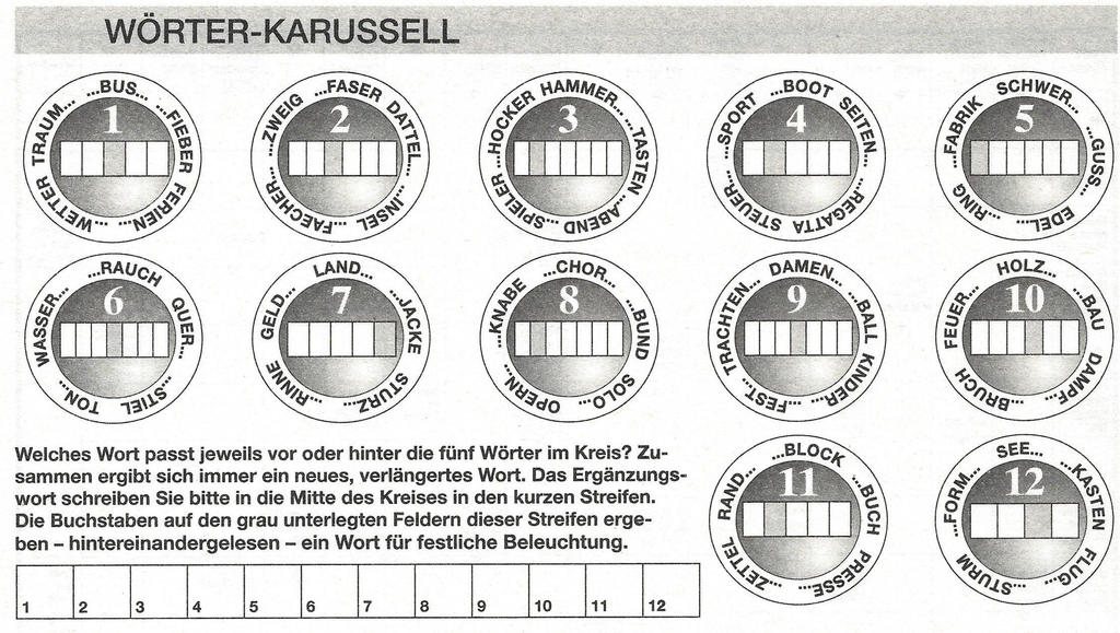 Daddy 1833:Wörter-Karussel>>>GEL.FÜR LOTTI x 5 Punkte 23974709xq