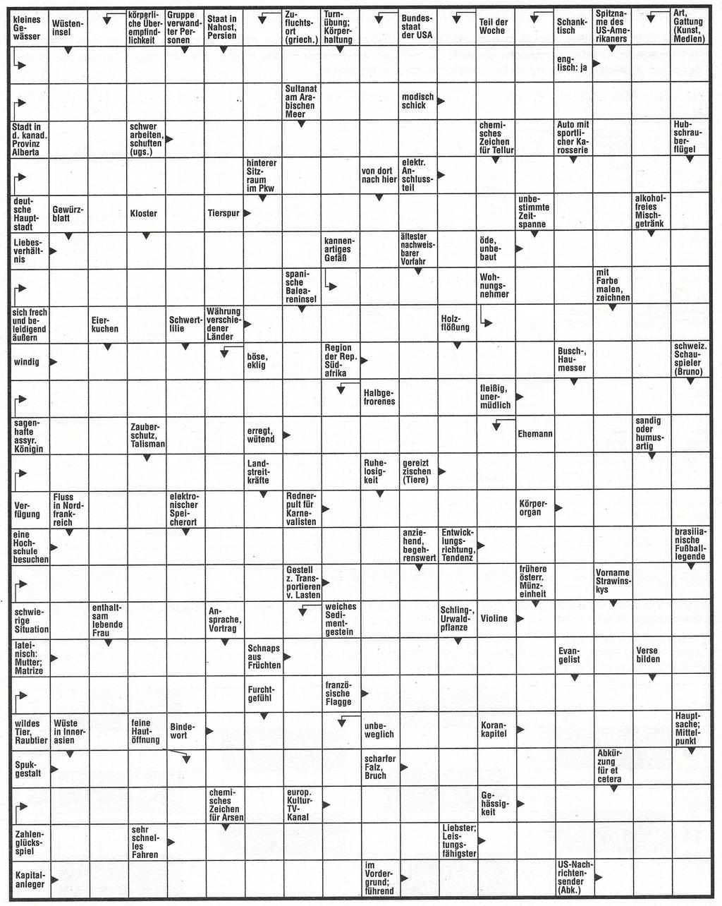 Daddy 0018:Kreuzworträtsel>>>GEL.VON WERNER x 10 Punkte 24009715au