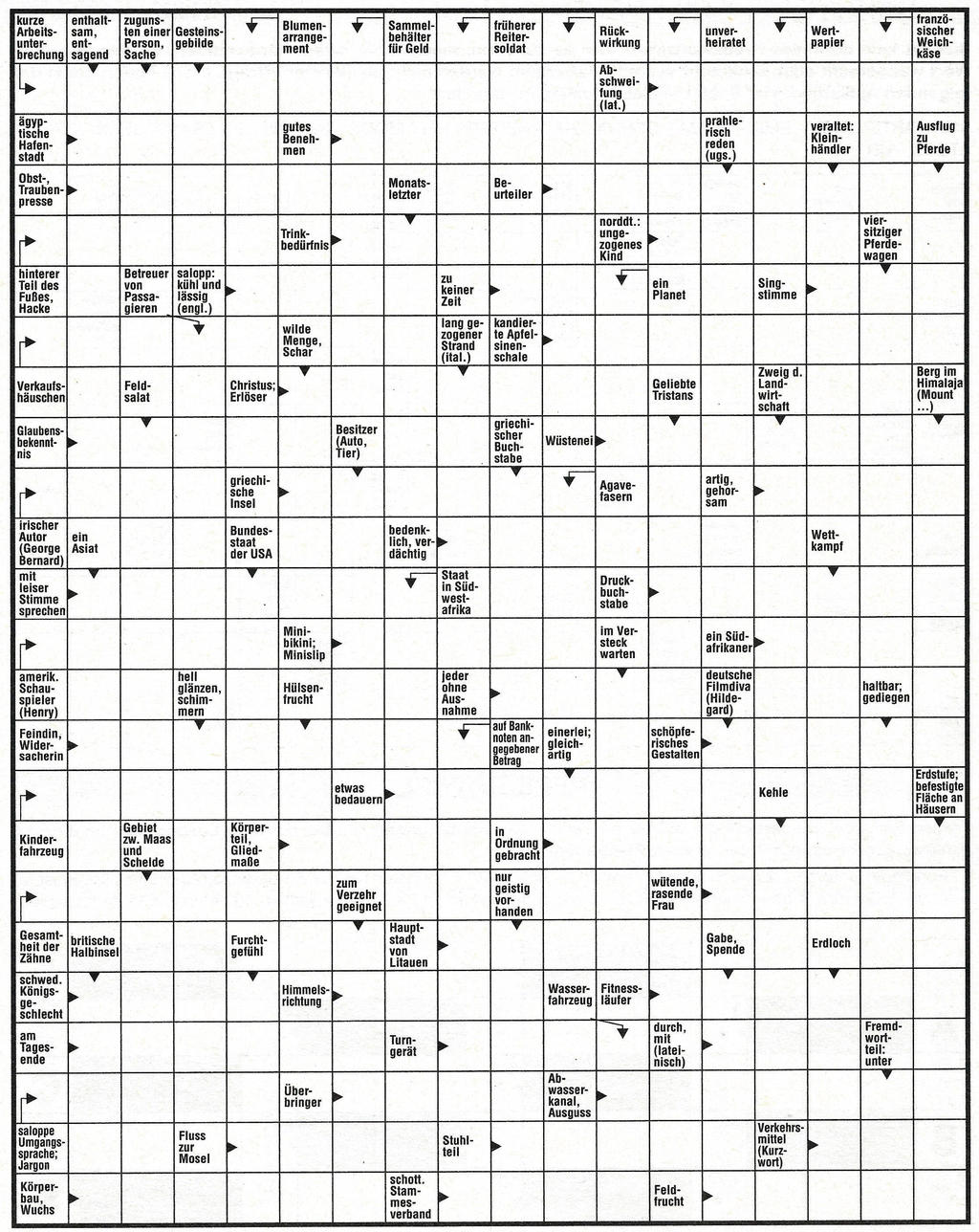 Daddy 0135:Kreuzworträtsel>>>GEL.VON WERNER x 10 Punkte 24319030ww