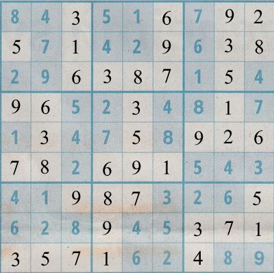 Werner 0073 Sudoku>>gelöst für Hannes 10x 24376567wf