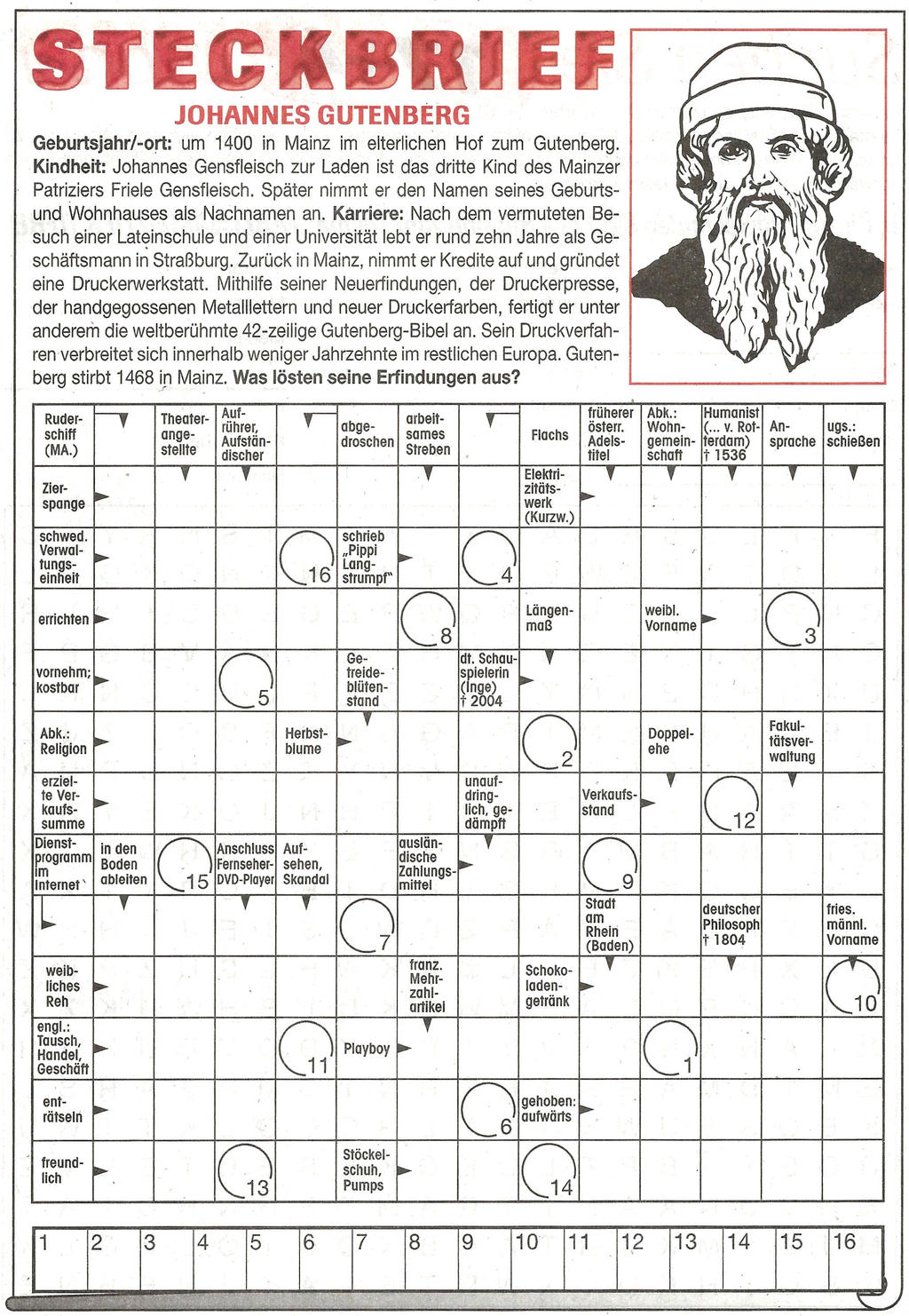 Daddy 0224:Kreuzworträtsel>>>GEL.FÜR LOTTI x 5 Punkte 24554302ne