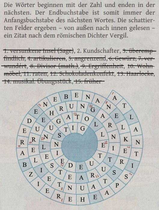 Werner 0163 Spiralrätsel>>gelöst von Daddy 5x 24774366yq