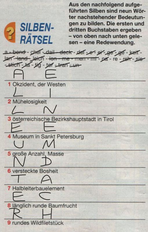 Milka 0124: Silbenrätsel>>>GELÖST VON WERNER 27320580nb