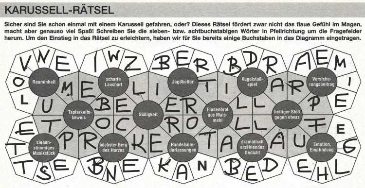 Daddy 0044:Karussel-Rätsel >>>GEL.VON WERNER 28003279aw