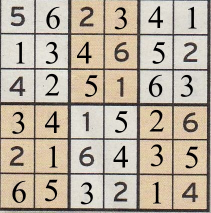 Werner 0241 Mini Sudoku>>gelöst von Daddy 29955469lq