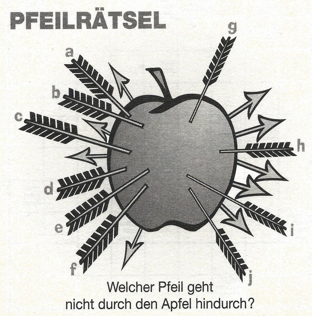 Daddy 0522: Pfeil-Rätsel>>>GEL.VON WERNER 31152091up